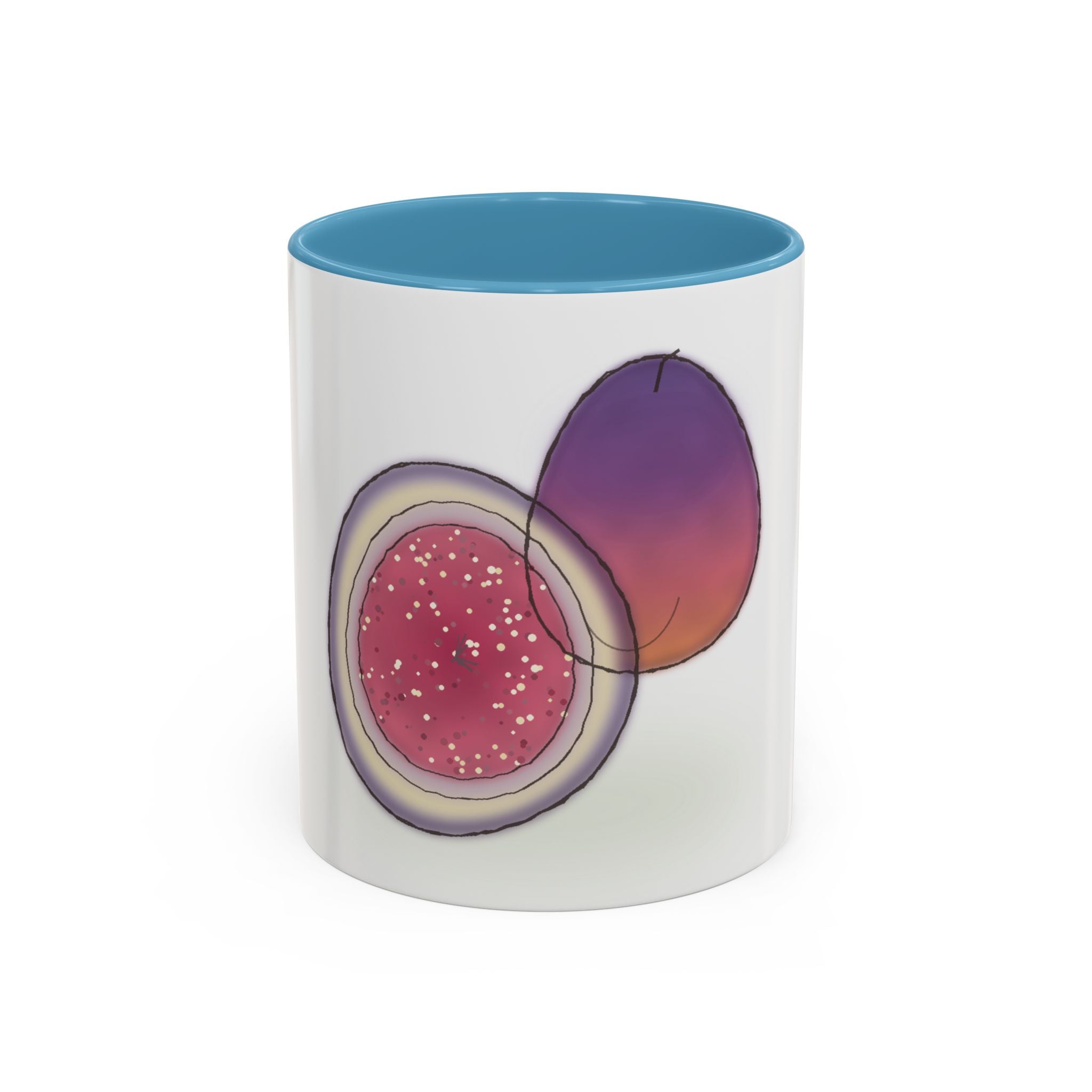 Fig Fruit Coffee Mug — Minimal Watercolor Fig Accent Mug (11/15oz)