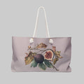 Fig Botanical Weekender Bag — Vintage Fig Illustration Travel Tote
